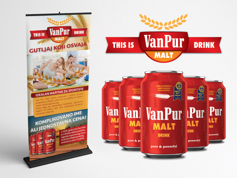 Van Pur rollup baner mockup