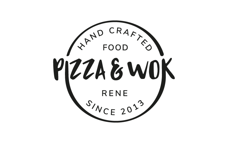 Logo Pizza Wok Rene